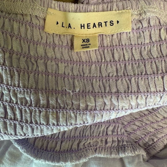 Pacsun Light Purple Ruched Tank Top - Picture 3 of 3